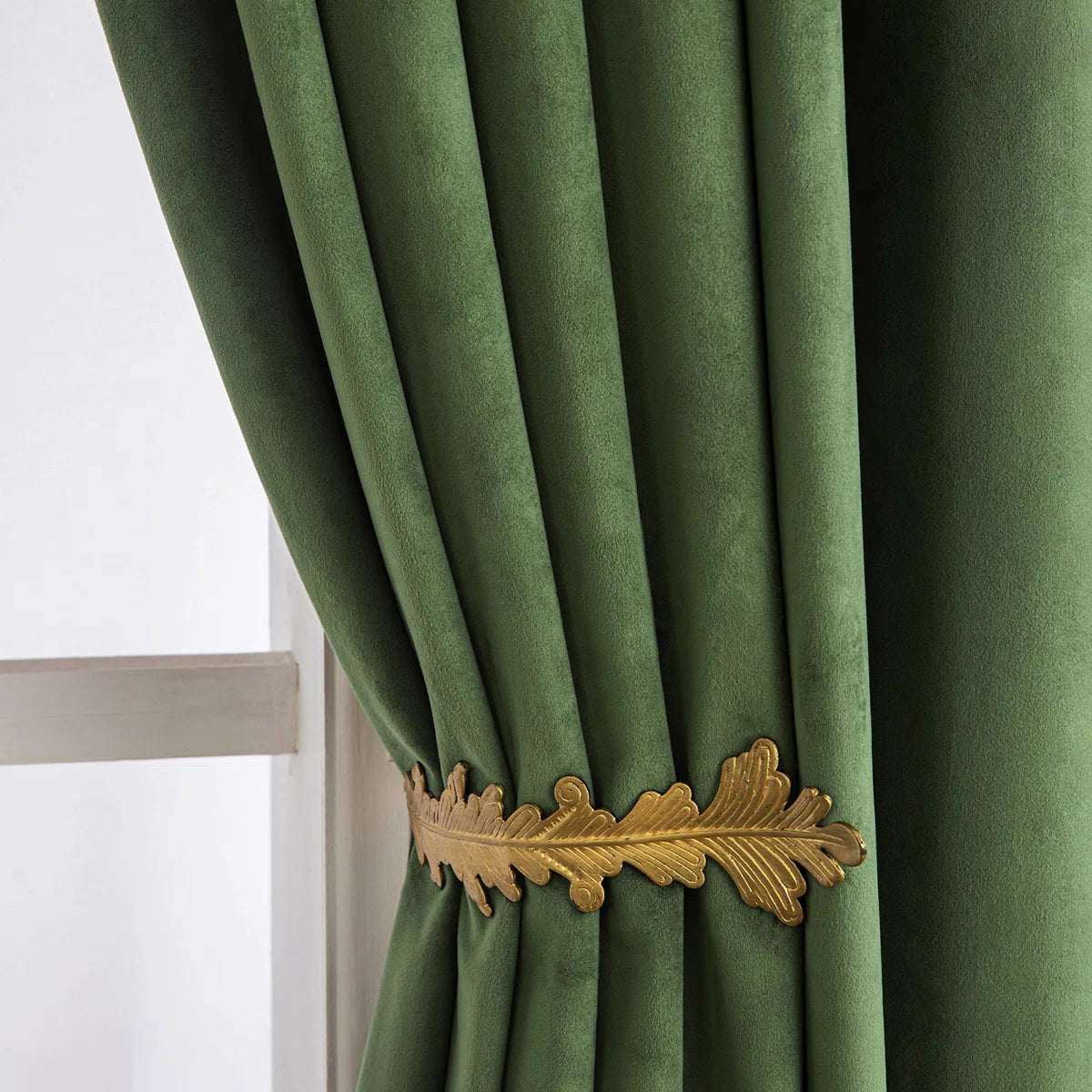 Lauier Velvet Blackout Curtain Pair (Set of 2)