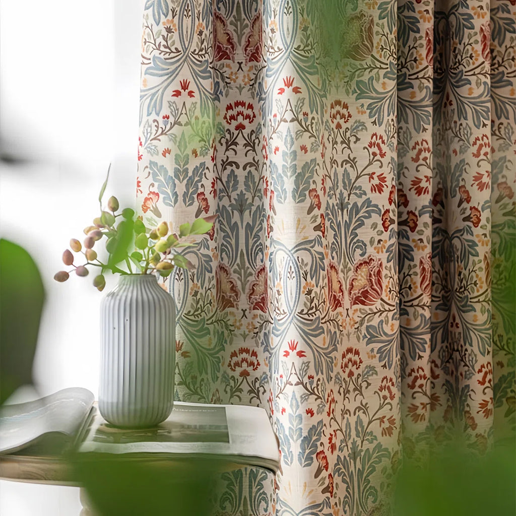 Kyle Cotton Blend Room Darkening Curtain Panel Pair (Set of 2)