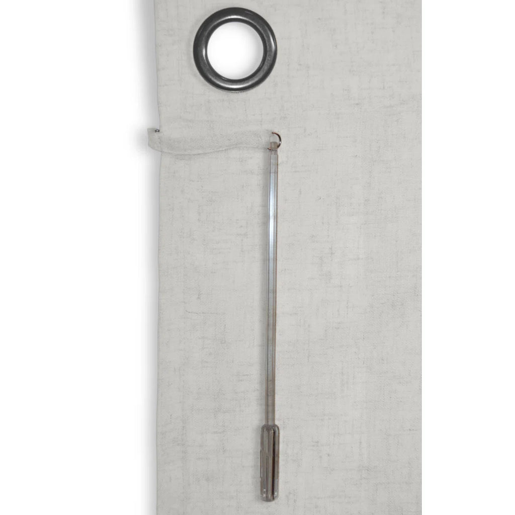 Swadlincote Elegant Linen-Look Light Filtering Grommet Double-Wide Patio Curtain Panel