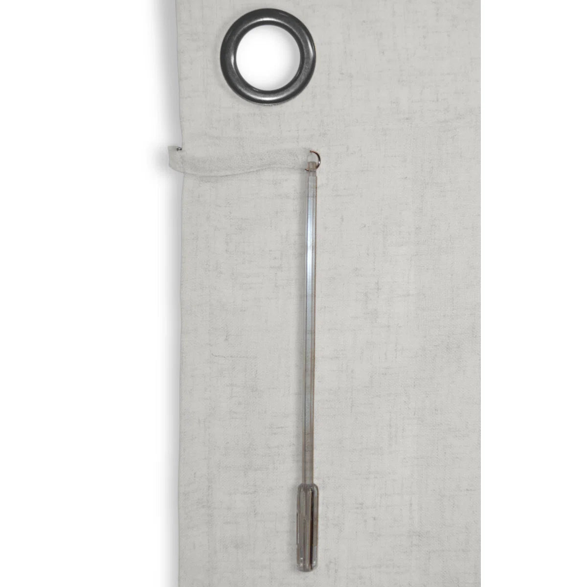 Swadlincote Elegant Linen-Look Light Filtering Grommet Double-Wide Patio Curtain Panel