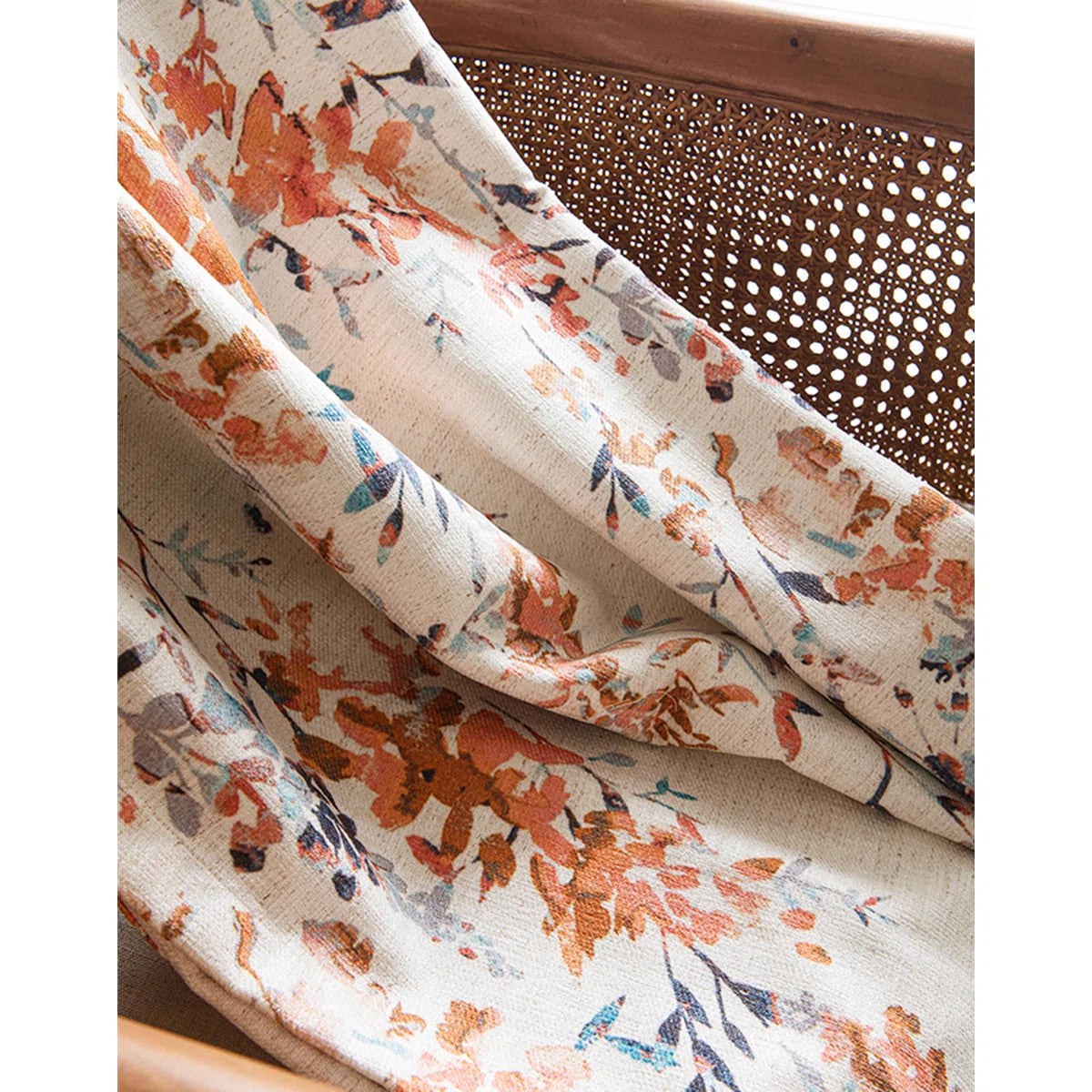 Susanna Linen Blend Room Darkening Curtain Panel Pair (Set of 2)