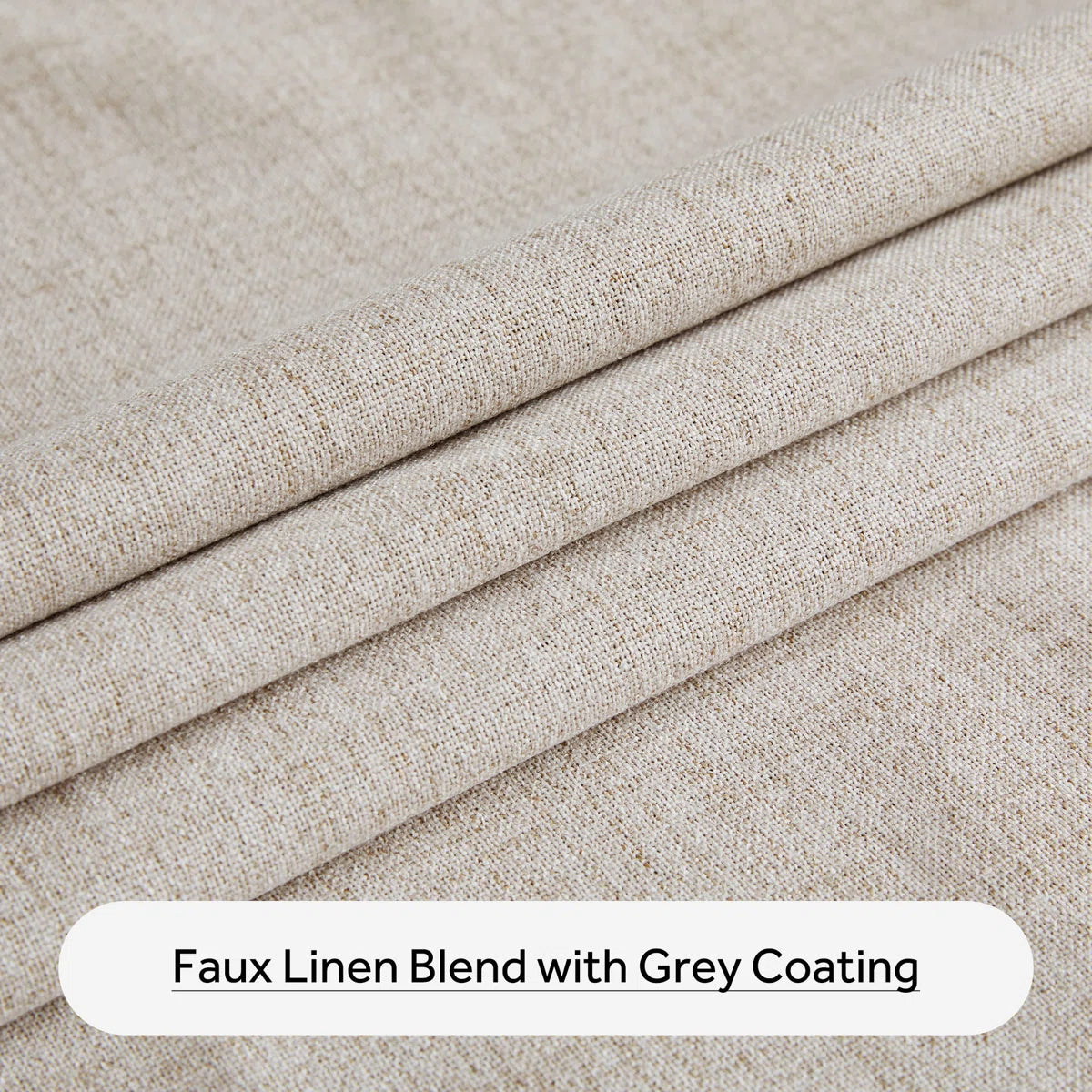 NICETOWN 100% Blackout Linen Curtains for Bedroom